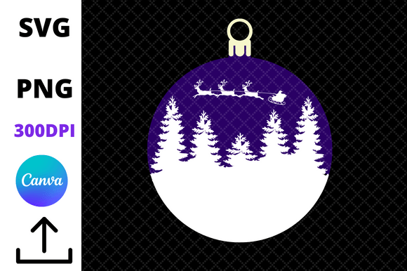 Christmas Ball with Tree and Santa Graphics Review