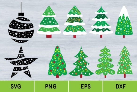 Christmas Bundle, Christmas Tree, Svg: Graphics & Illustrations