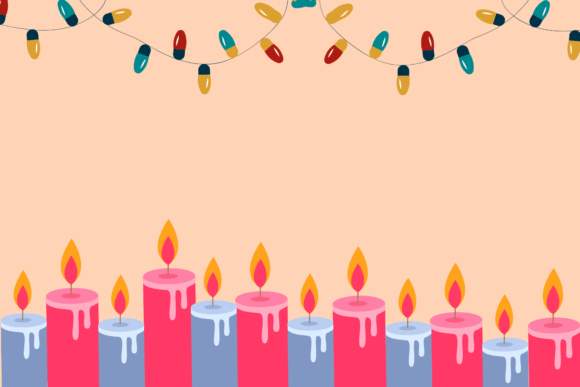 Christmas Candle Festive Background: Graphics & Illustrations Review