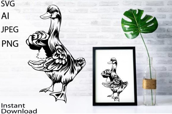Christmas Duck Graphics: Illustrations for Digital Products