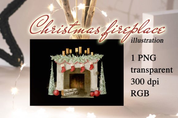 Christmas Fireplace PNG Illustration: Graphics Review