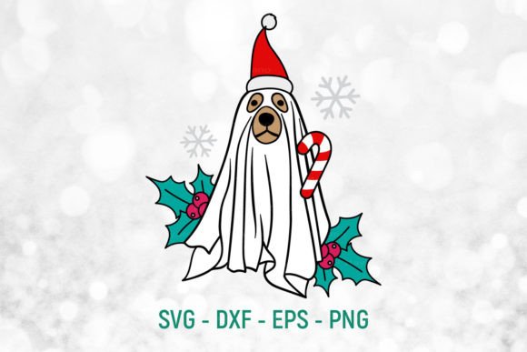Christmas Ghost Dog SVG PNG: Graphics & Illustrations Review