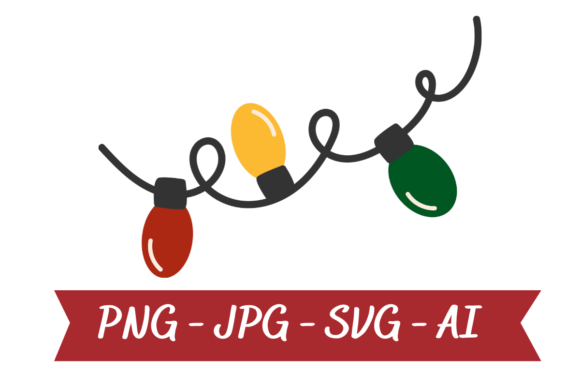 Christmas Lights Clipart: Cute Graphics & Illustrations