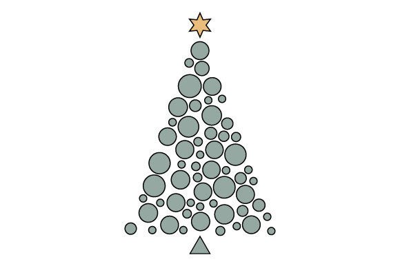 Christmas Tree Stylized Graphics & Illustrations Review