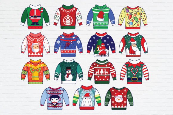 Christmas Ugly Sweater SVG PNG Graphics & Illustrations