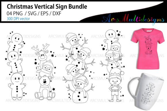 Christmas Vertical Sign Bundle: Graphics & Illustrations Review