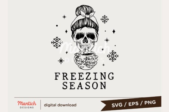 Freezin Skeleton Graphics: Festive Illustrations Review