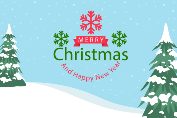 Merry Christmas Background Winter: Graphics & Illustrations Review