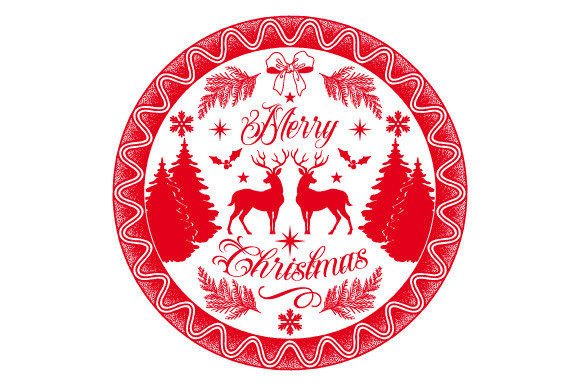 Merry Christmas Circle Graphics & Illustrations Review