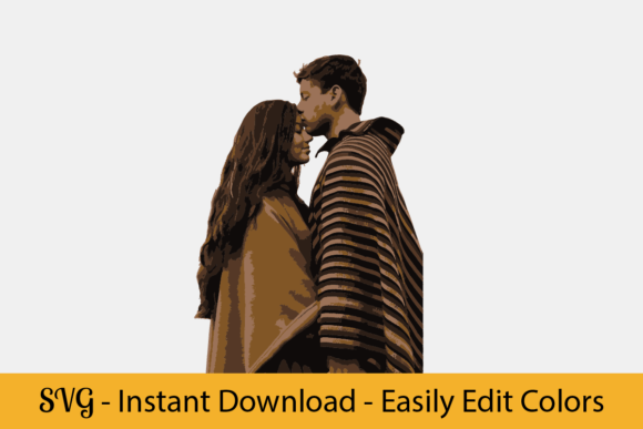 Rustic Christmas Couple SVG: Graphics & Illustrations Review