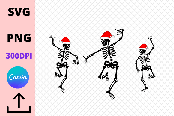 Skeleton Dancing Santa Christmas: Embroidery Review